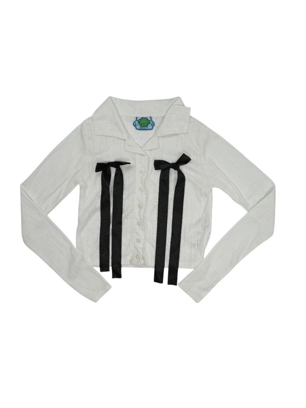 Omighty Bow Cardigan in White